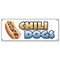 Signmission CHILI DOGS BANNER SIGN hot dog cart stand grilled red hot wieners franks B-Chili Dogs - alternate 1